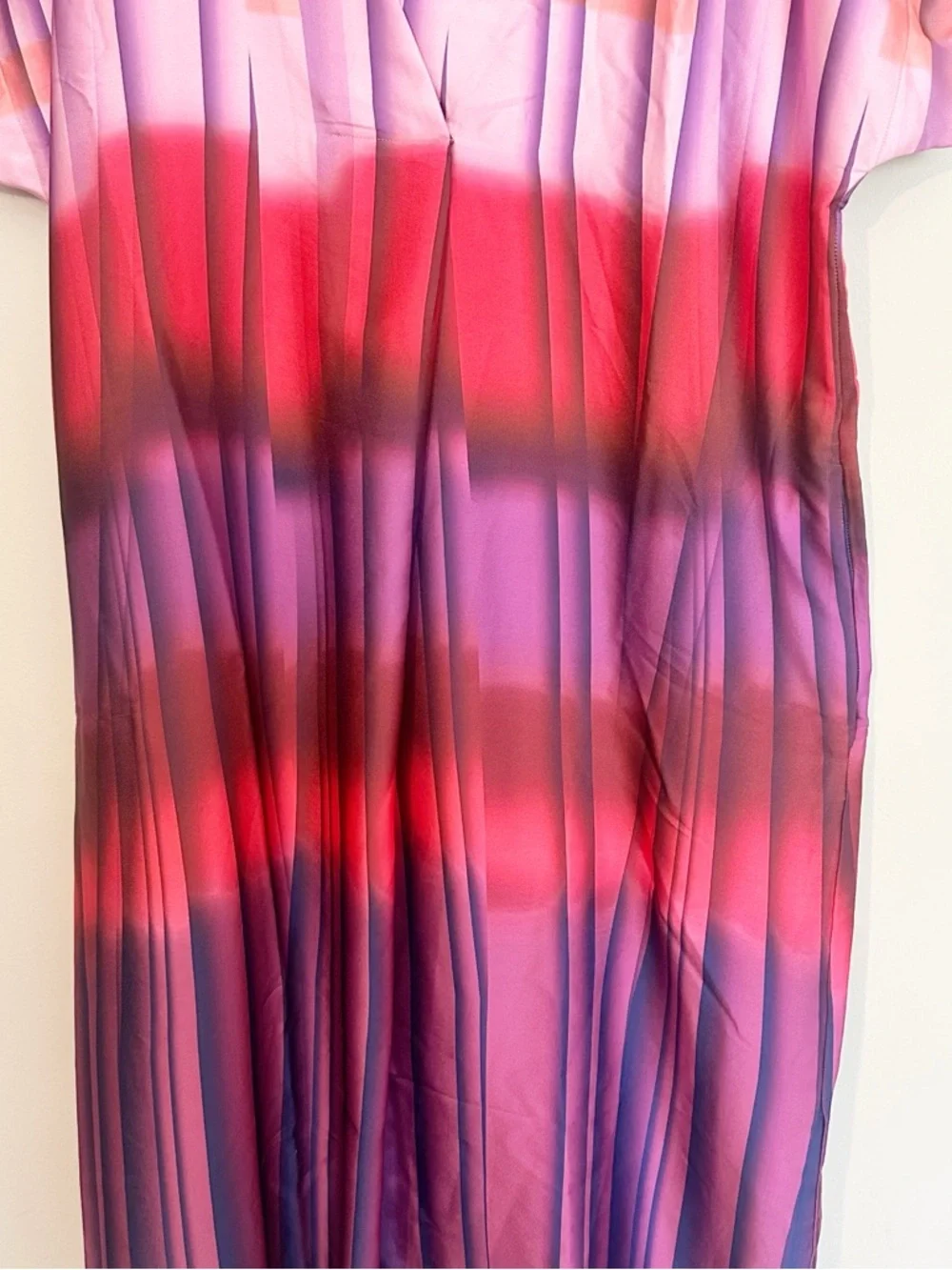 Gottex Golden Hour Pink Ombre Swimsuit Cover Up women size S oversized pockets